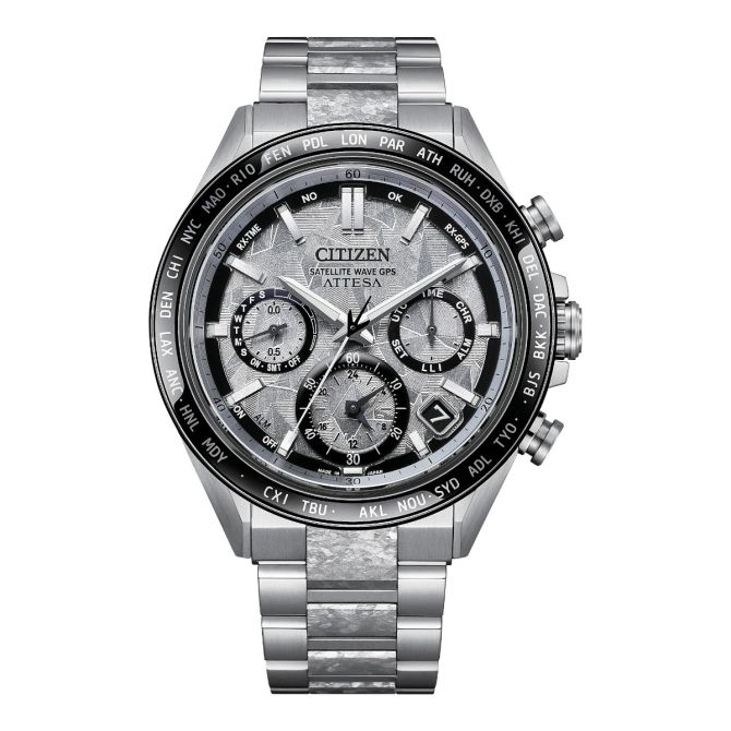 Citizen Attesa Platinum Shine 44.6mm Men's Watch, Grey Dial