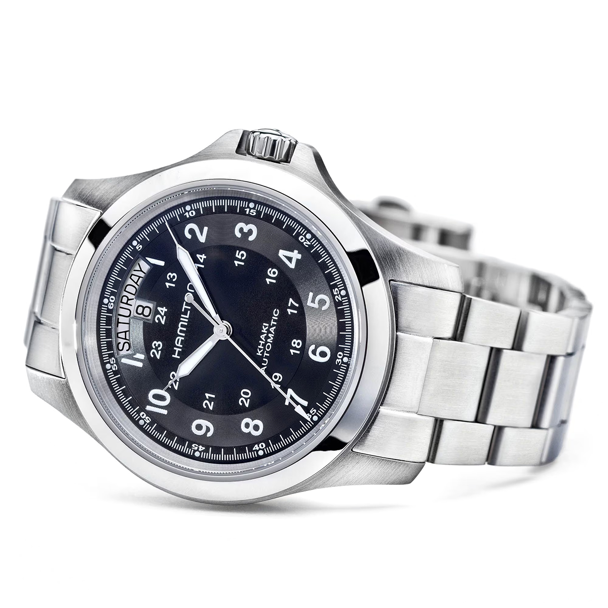 Hamilton Khaki Field King Automatic 40mm Men's Watch, Black Dial