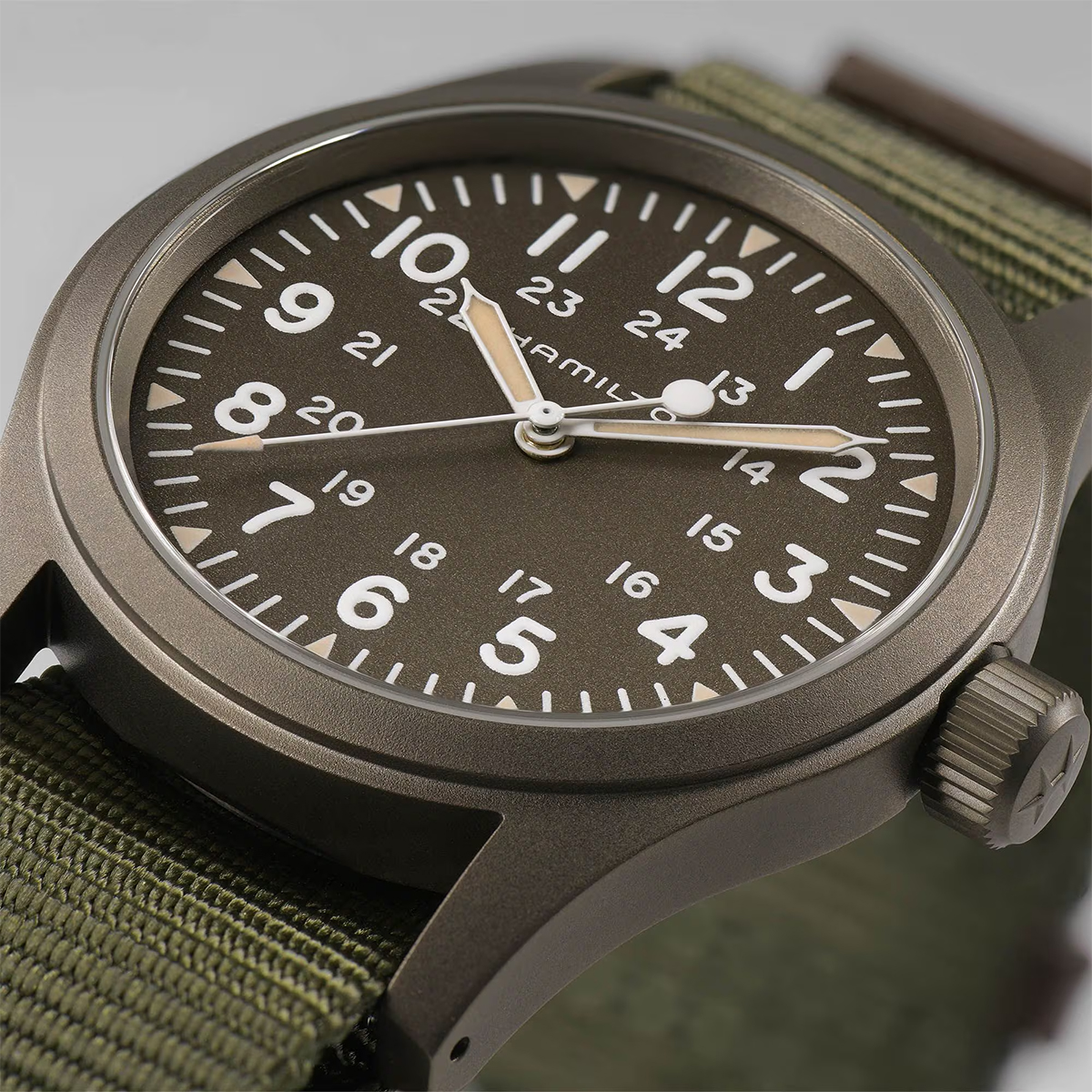 Hamilton Khaki Field Mechanical Watch, 38mm Green Dial
