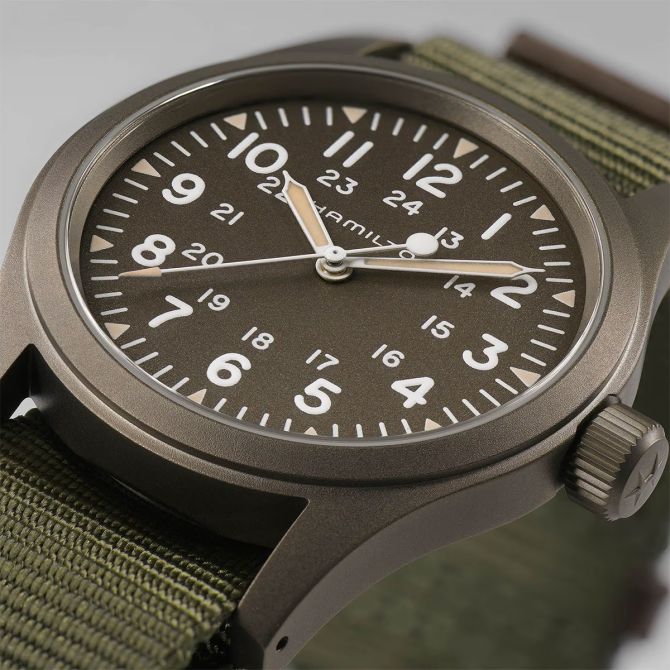 HAMILTON カーキ autmatic Hamilton Khaki Field Mechanical Watch, 38mm Green Dial | H69449961
