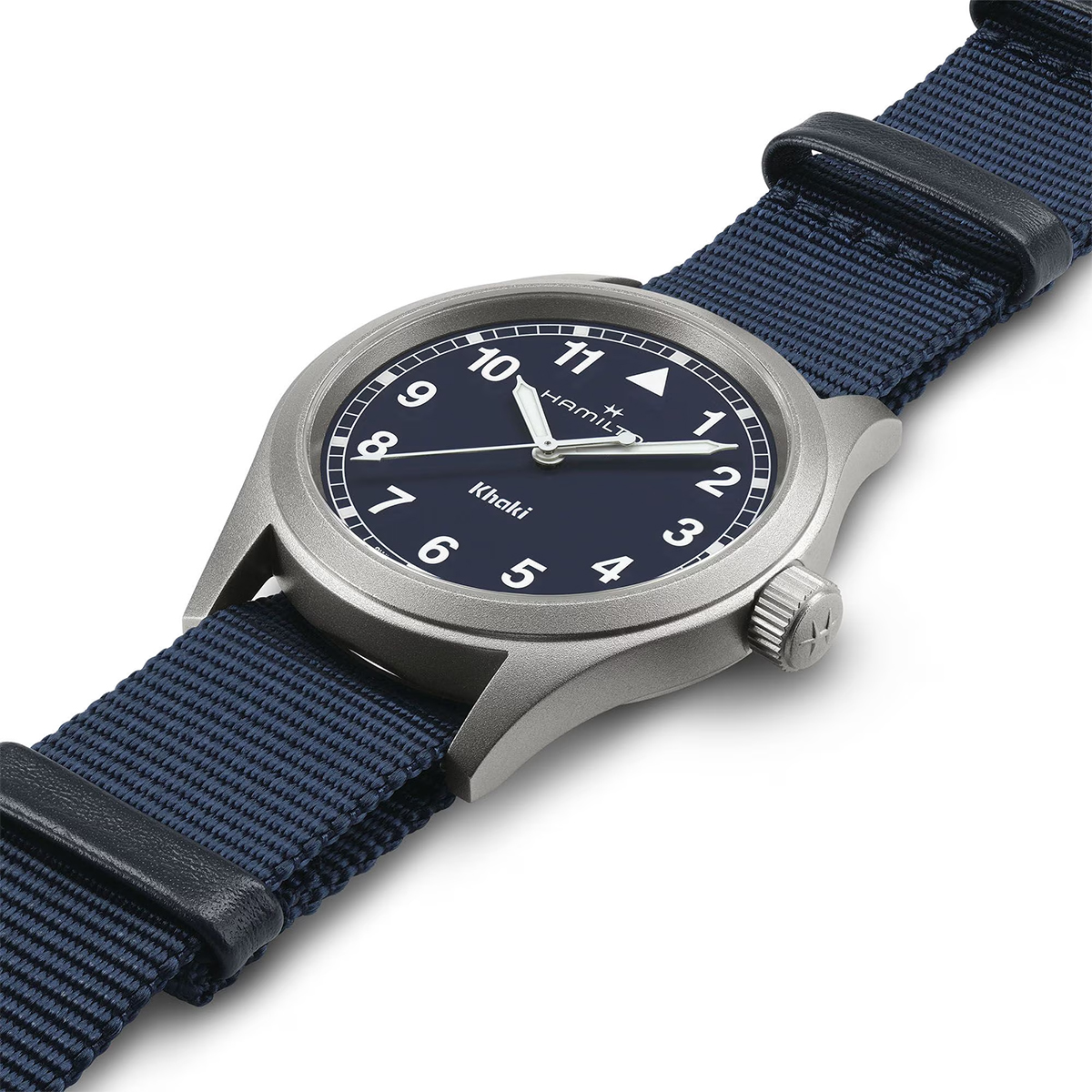 Hamilton Khaki Field Quartz 38mm Men's Watch, Blue Dial
