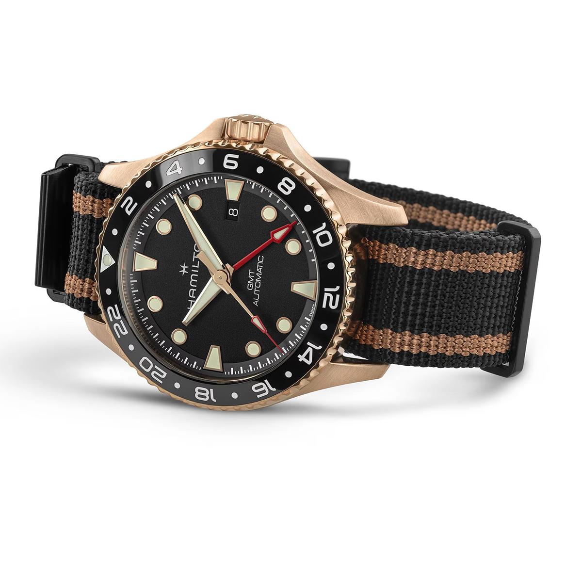 Hamilton Khaki Navy Scuba Bronze Automatic GMT 43mm Men's Watch,
