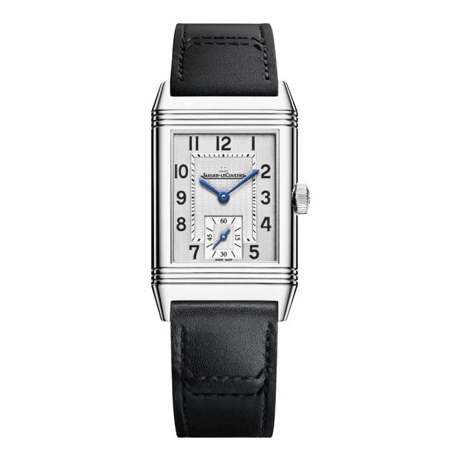 Jaeger-LeCoultre Reverso Classic Monoface Small Seconds 40.1mm x 24.4mm Men's Watch, Silver Dial