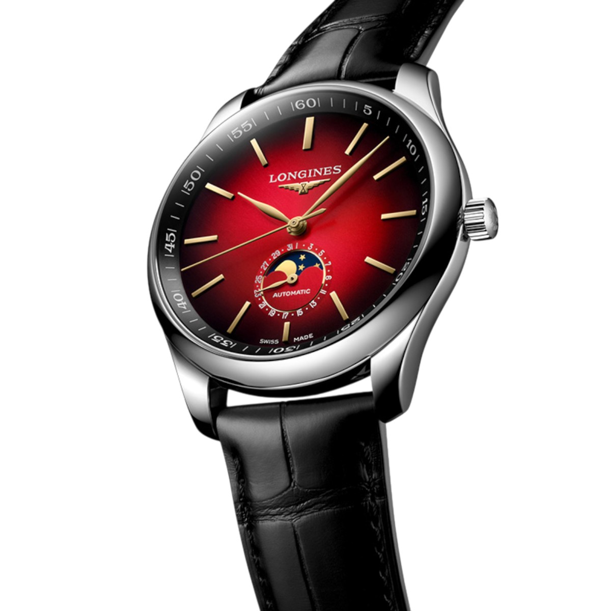 Longines Master Collection Year Of The Horse Edition Automatic 42mm Men's Watch, Red Dial