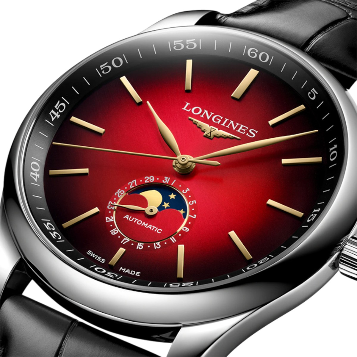 Longines Master Collection Year Of The Horse Edition Automatic 42mm Men's Watch, Red Dial