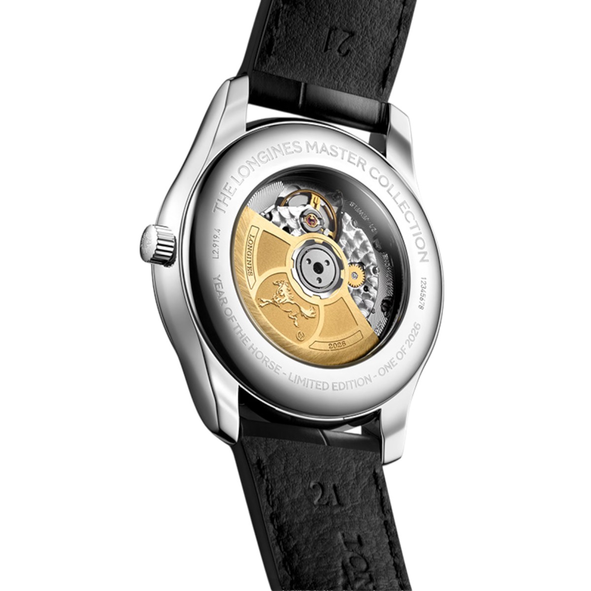 Longines Master Collection Year Of The Horse Edition Automatic 42mm Men's Watch, Red Dial