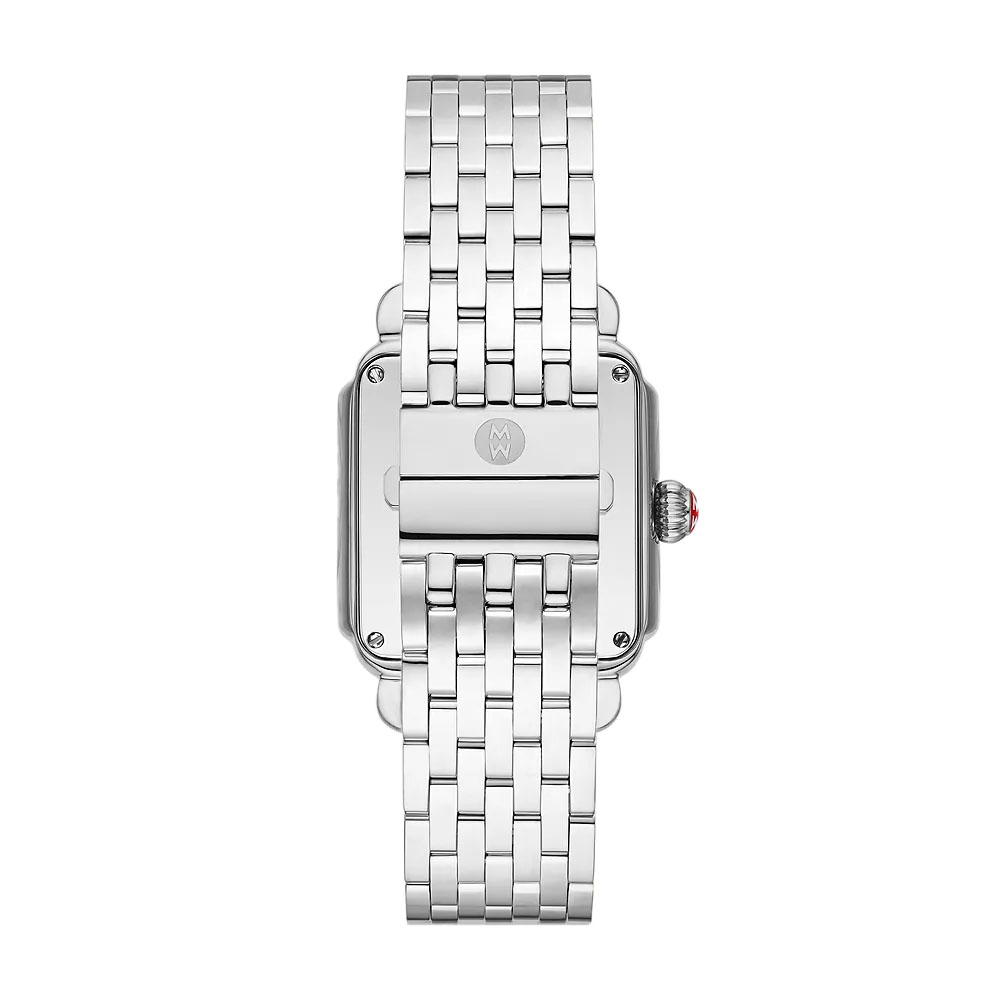 Michele Deco Madison 33mm Women's Watch, Silver and White Dial