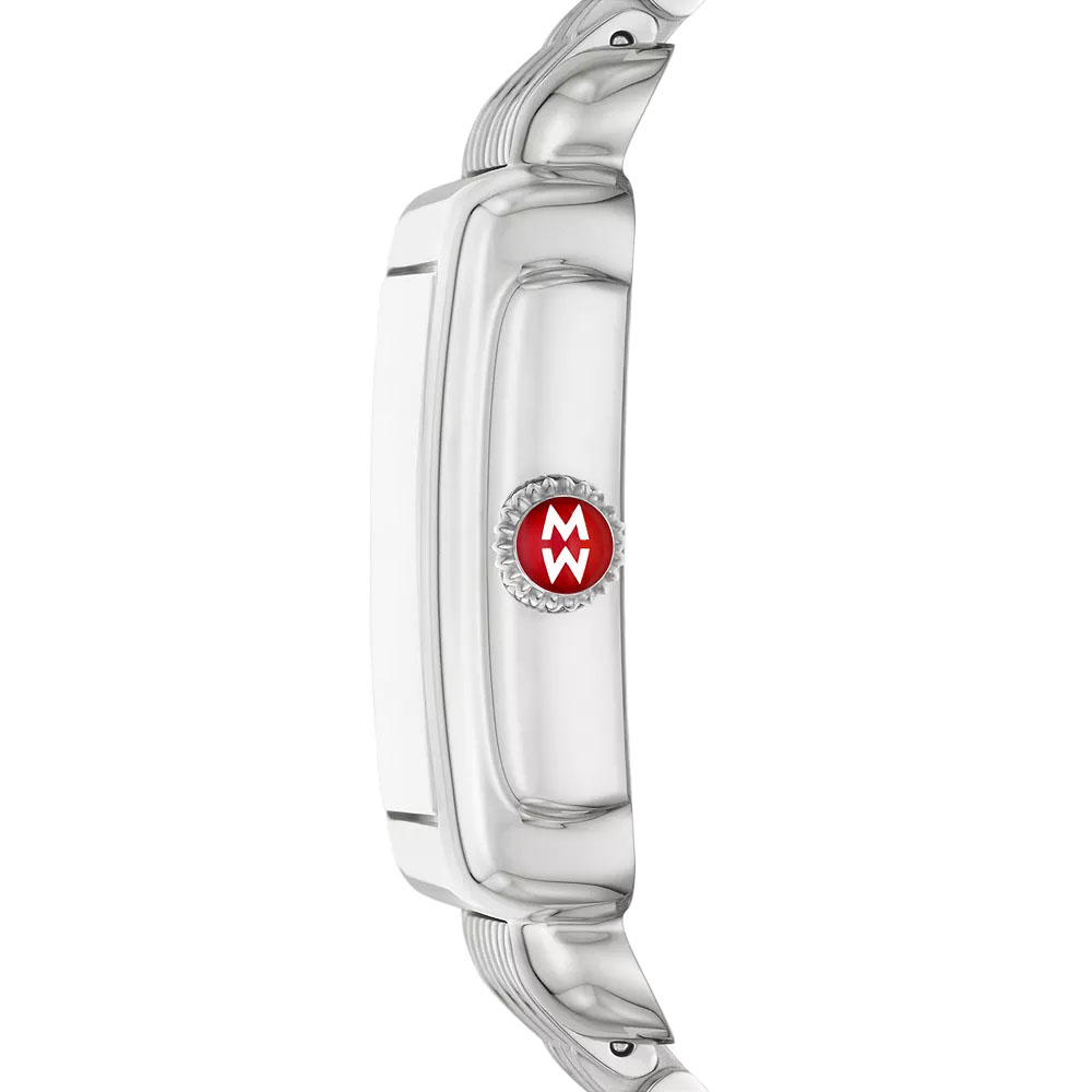 Michele Deco Madison 33mm Women's Watch, Silver and White Dial