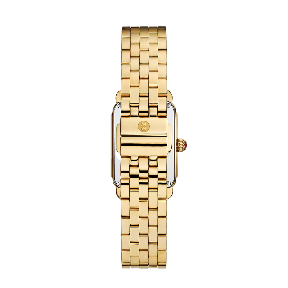 Michele Deco Park 29mm Women's Watch, Dark Cherry Dial