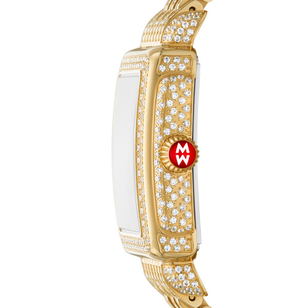 Michele Deco Midi Jubilee 24mm Women's Watch, Diamond Dial