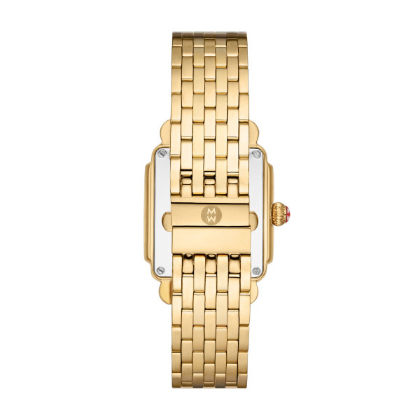 Michele Deco Midi Jubilee 24mm Women's Watch, Diamond Dial
