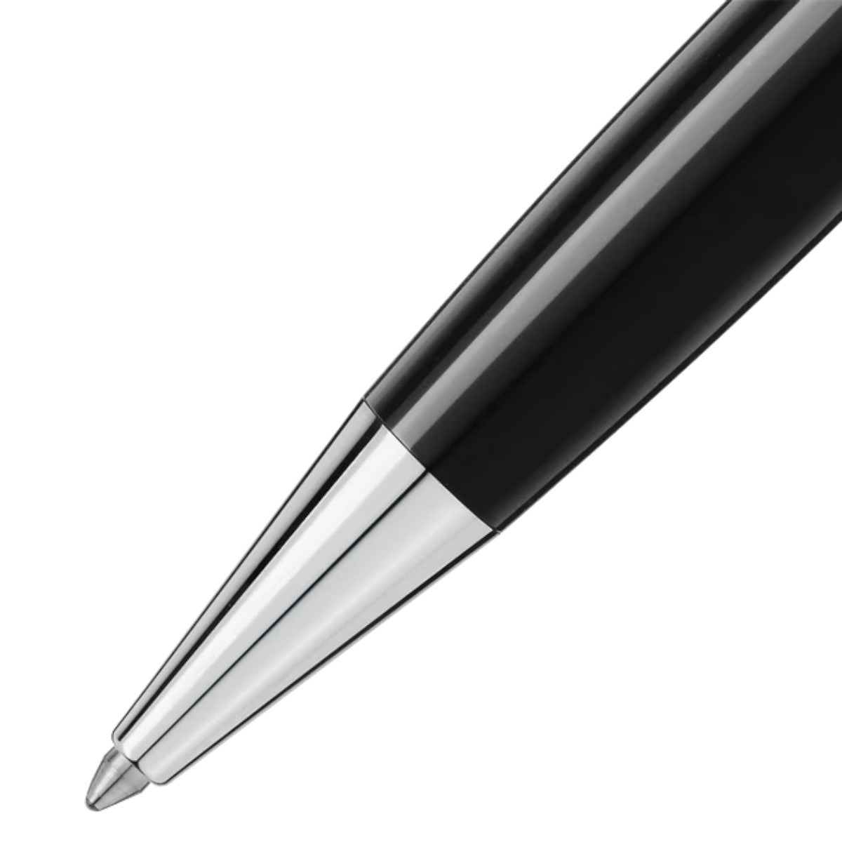 Montblanc Meisterstuck Platinum Plated & Black Resin Ballpoint Pen