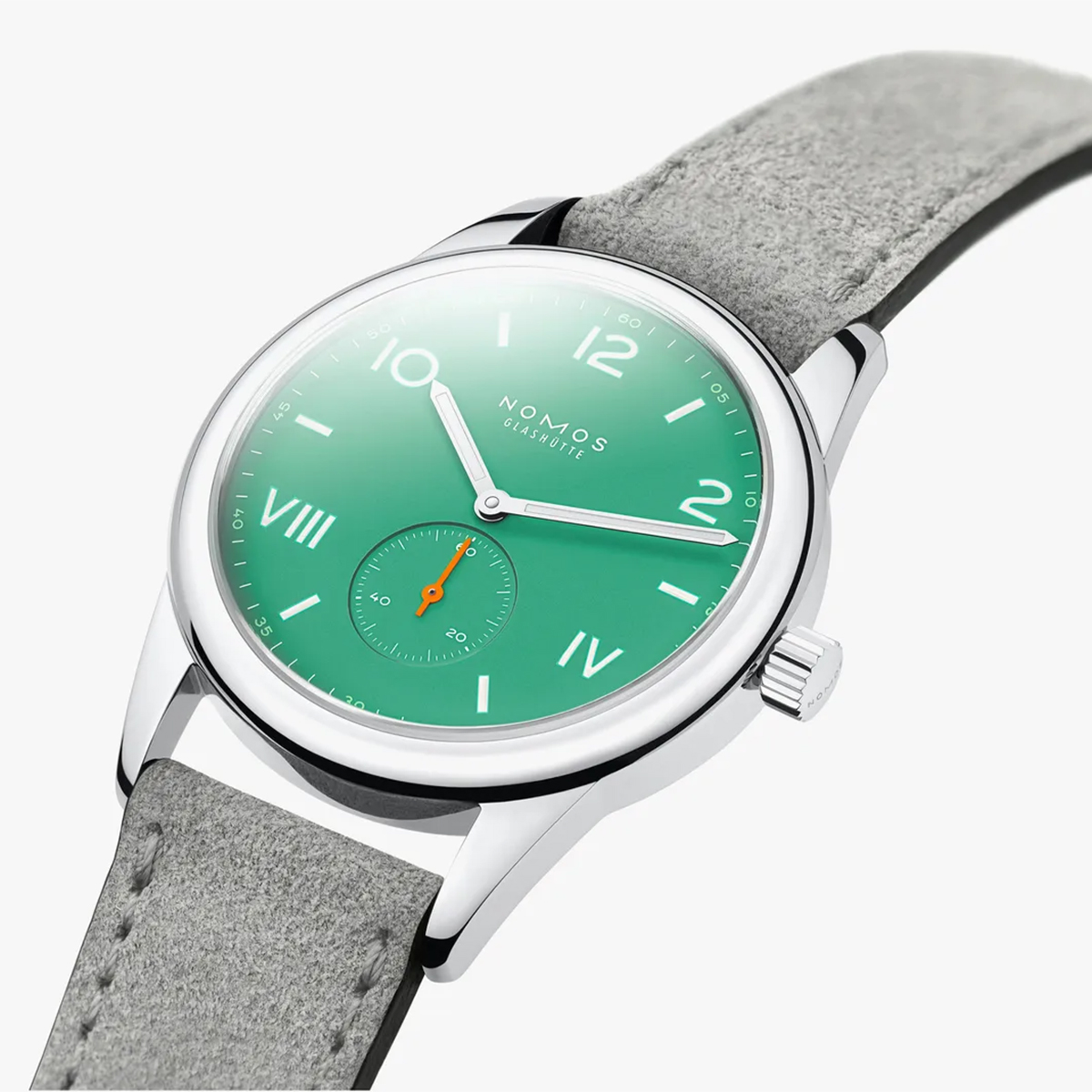 Nomos Glashuette Club Campus 38mm Men's Watch, Electric Green