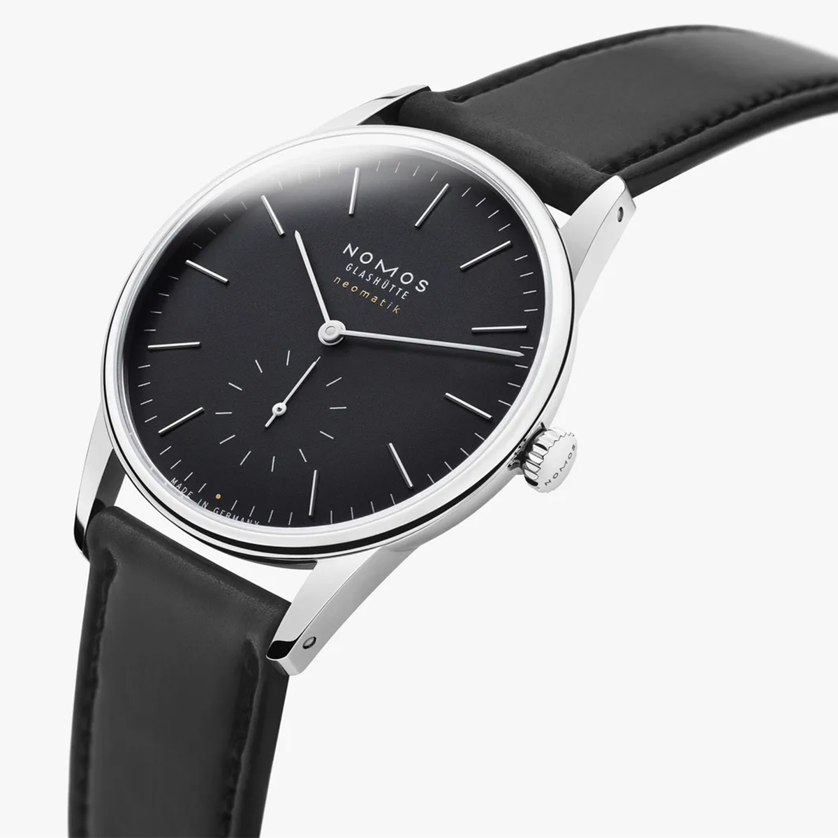 Nomos Glashuette Orion Neomatik 39mm Men's Watch, Black Dial
