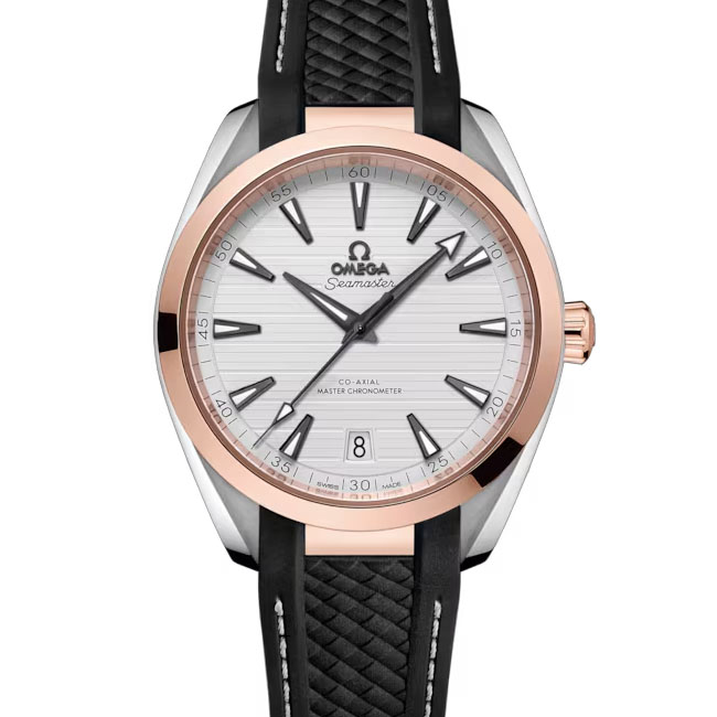 Omega Seamaster Aqua Terra 150m Co-Axial Master Chronometer 41mm Men's Watch, Grey Pattern Dial