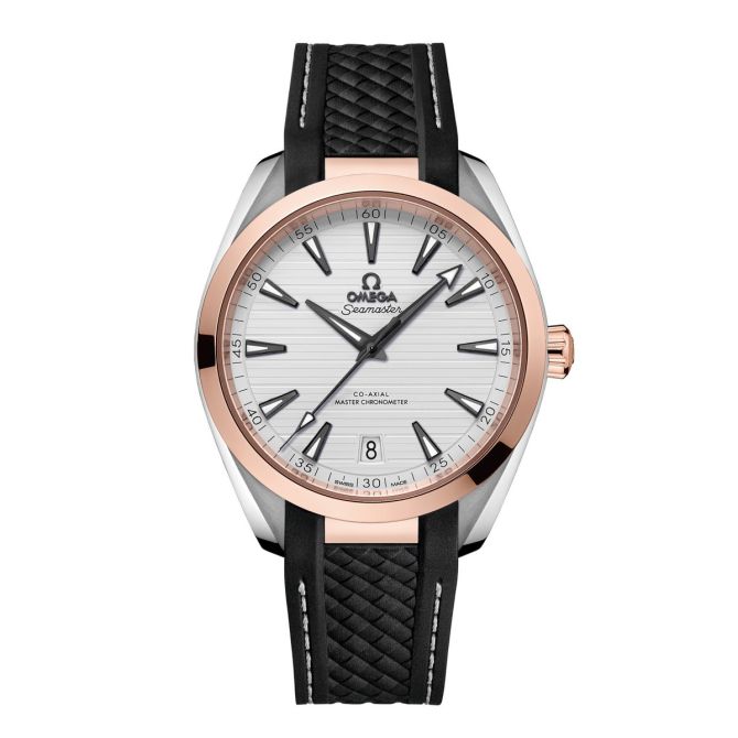 Omega Seamaster Aqua Terra 150m Co-Axial Master Chronometer 41mm Men's Watch, Grey Pattern Dial