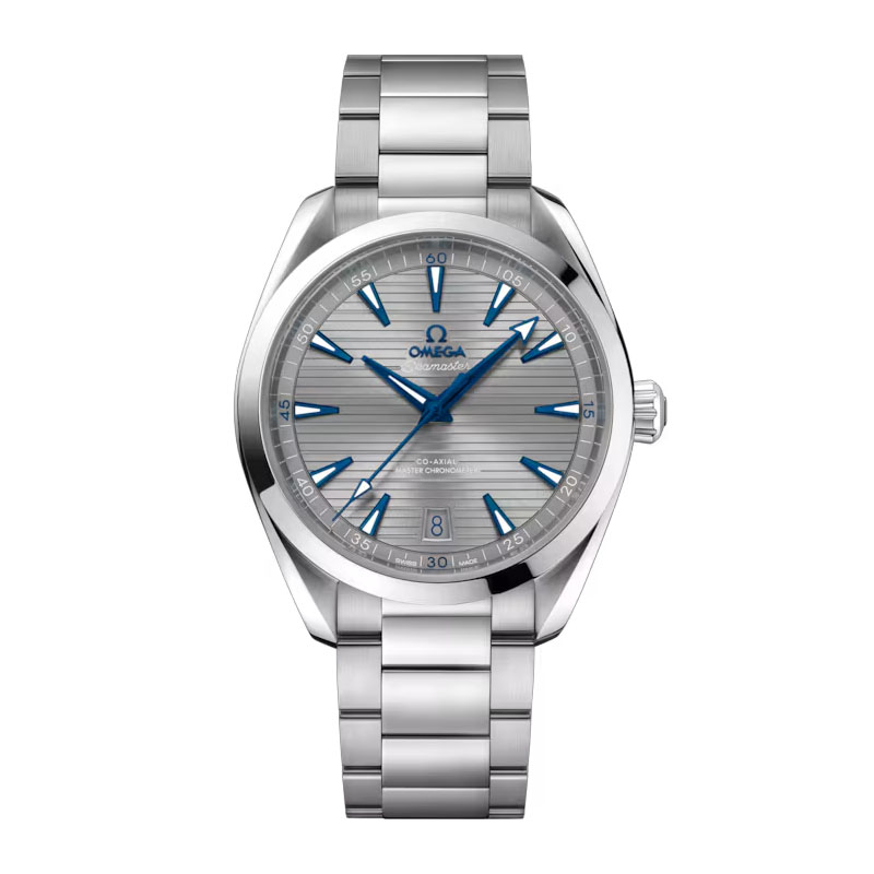 OMEGA Seamaster Aqua Terra 150m Co-Axial Master Chronometer 41mm Watch, Grey Pattern Dial