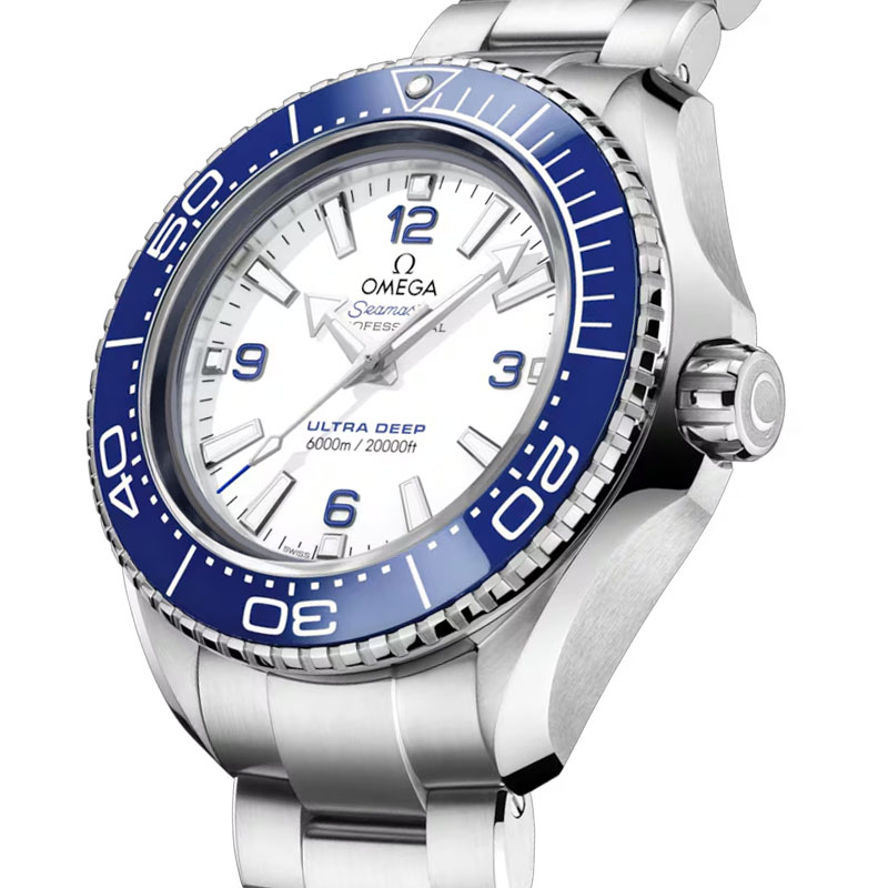 Omega Seamaster Planet Ocean 6000m Co-Axial Master Chronometer 45.5mm Watch, White Dial