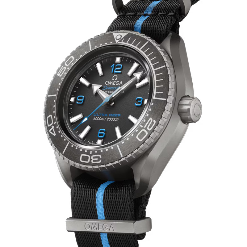 Omega Seamaster Planet Ocean 6000m Co-Axial Master Chronometer 45.5mm Men's Watch, Black Dial