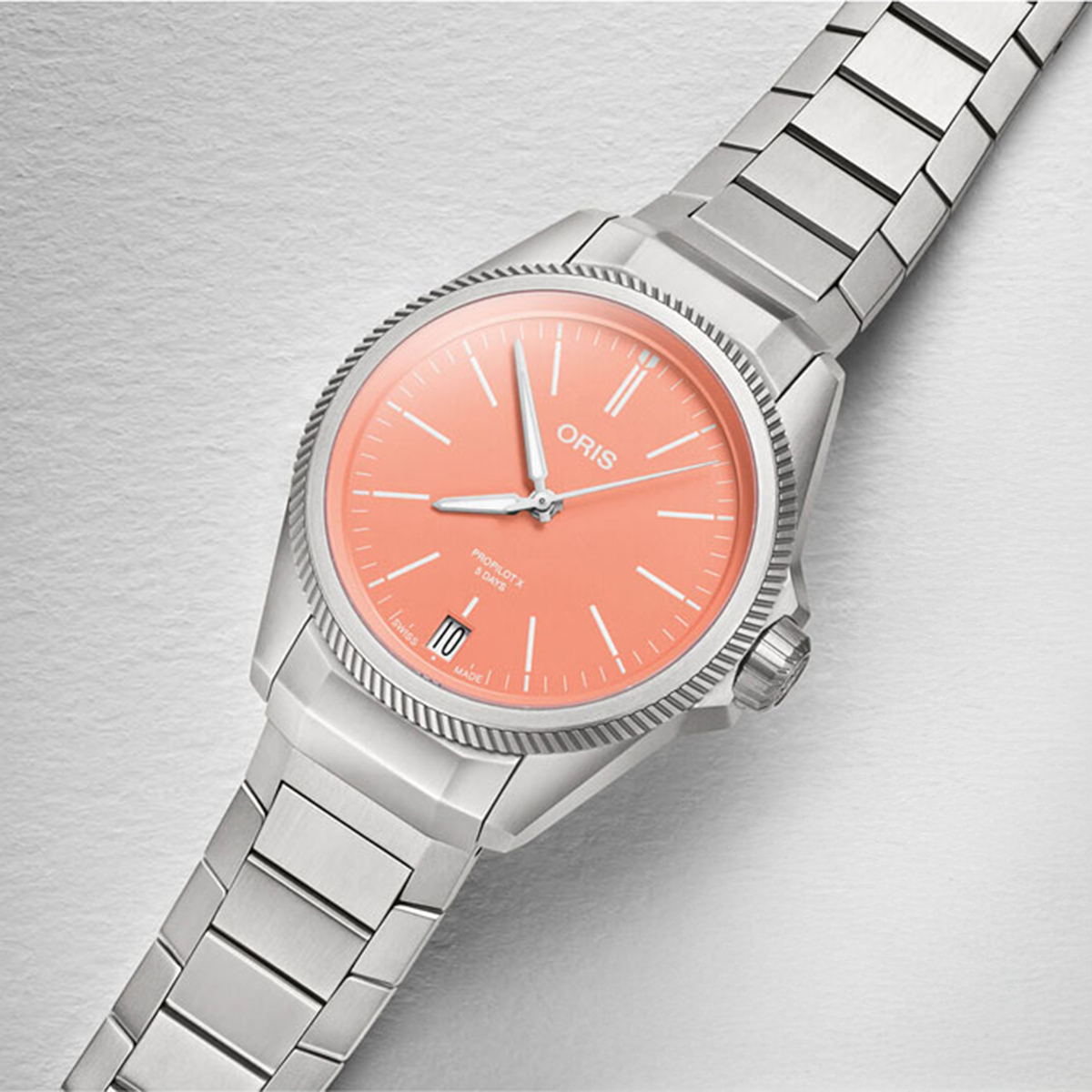 Oris Watches Propilot X Calibre 400 39mm Watch, Red Dial