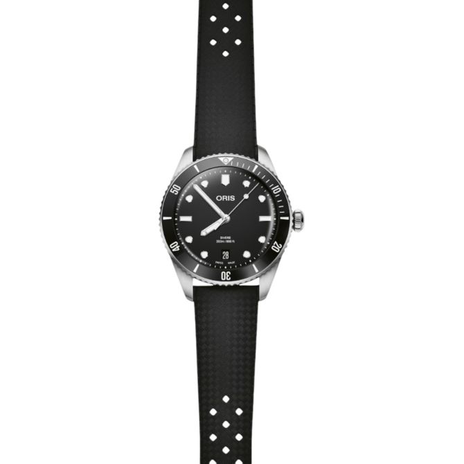 Oris Divers Date 39mm Watch, Black Dial