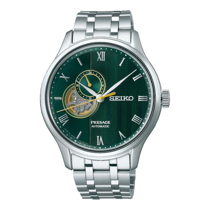 Seiko Presage 41.8mm Men's Watch, Green Dial