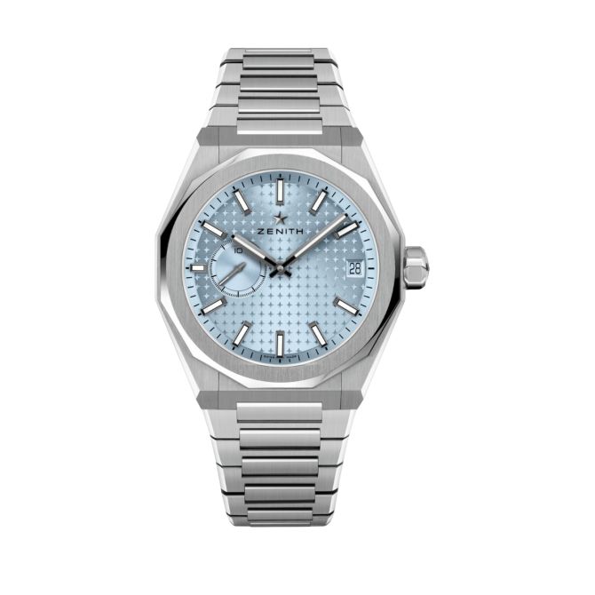 Zenith Defy Skyline 41mm Watch, Ice Blue Toned Sunray Pattern Dial