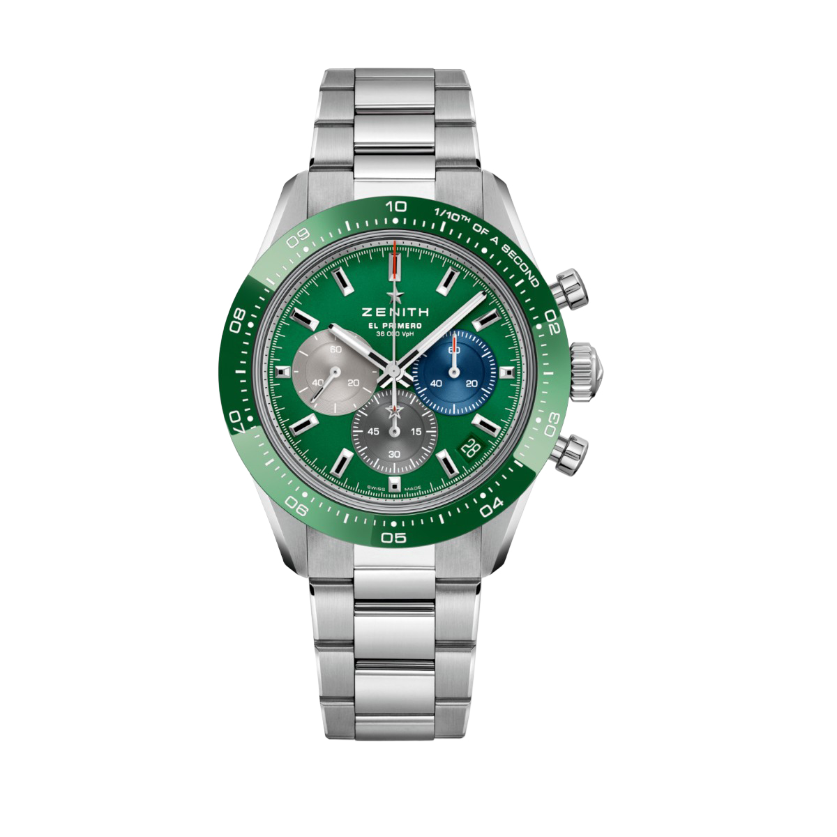 Zenith Chronomaster Sport 41mm Watch, Green Tricolor Dial