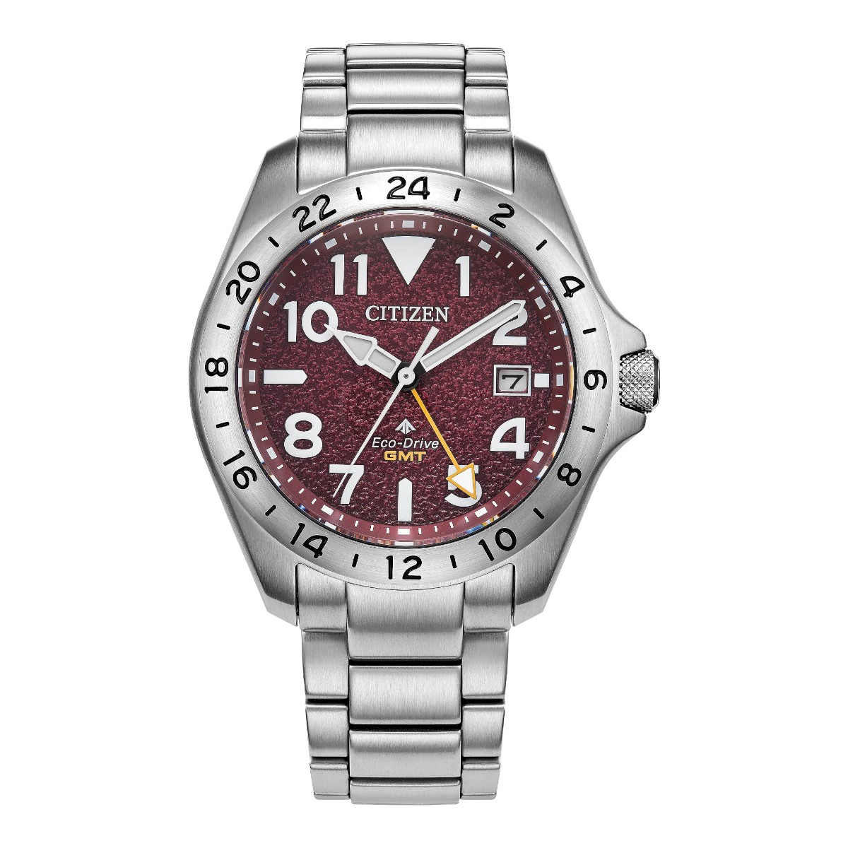 Citizen Promaster Land GMT 39.5mm Men's Watch, Red Dial