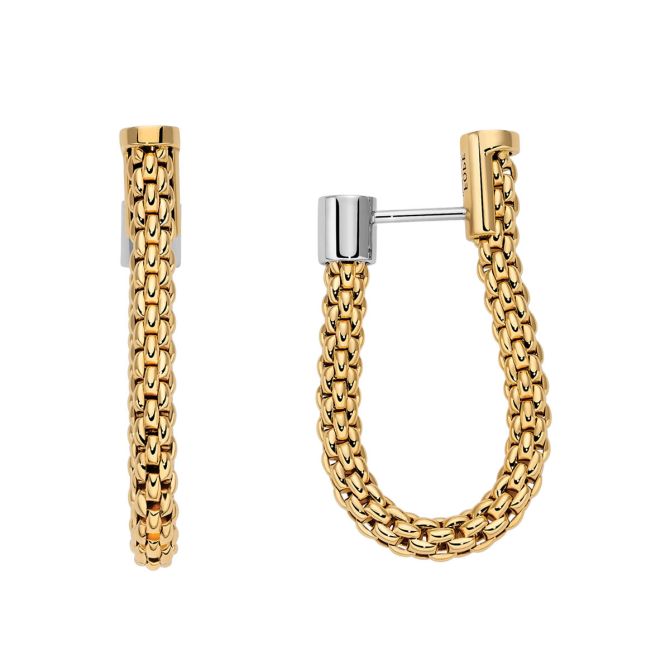 FOPE Flex'It Two Tone Hoop Earrings