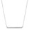 14K White Gold Diamond Bar Necklace