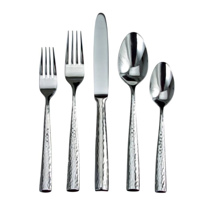 Ricci Argentieri Anvil Mirrored 18/10 Stainless Steel 5 Piece Place Setting Set
