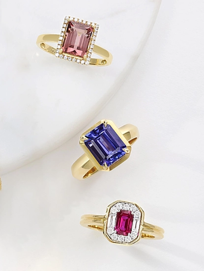 Gemstone Engagement Rings