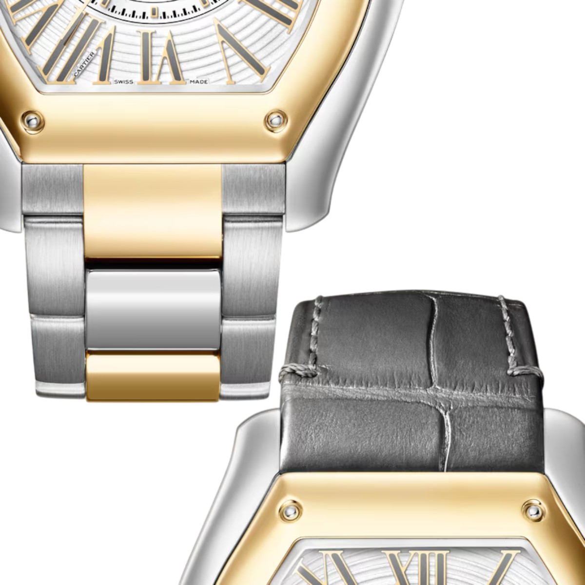 Cartier Roadster 47.2 x 38.7mm Men's Watch, White Dial