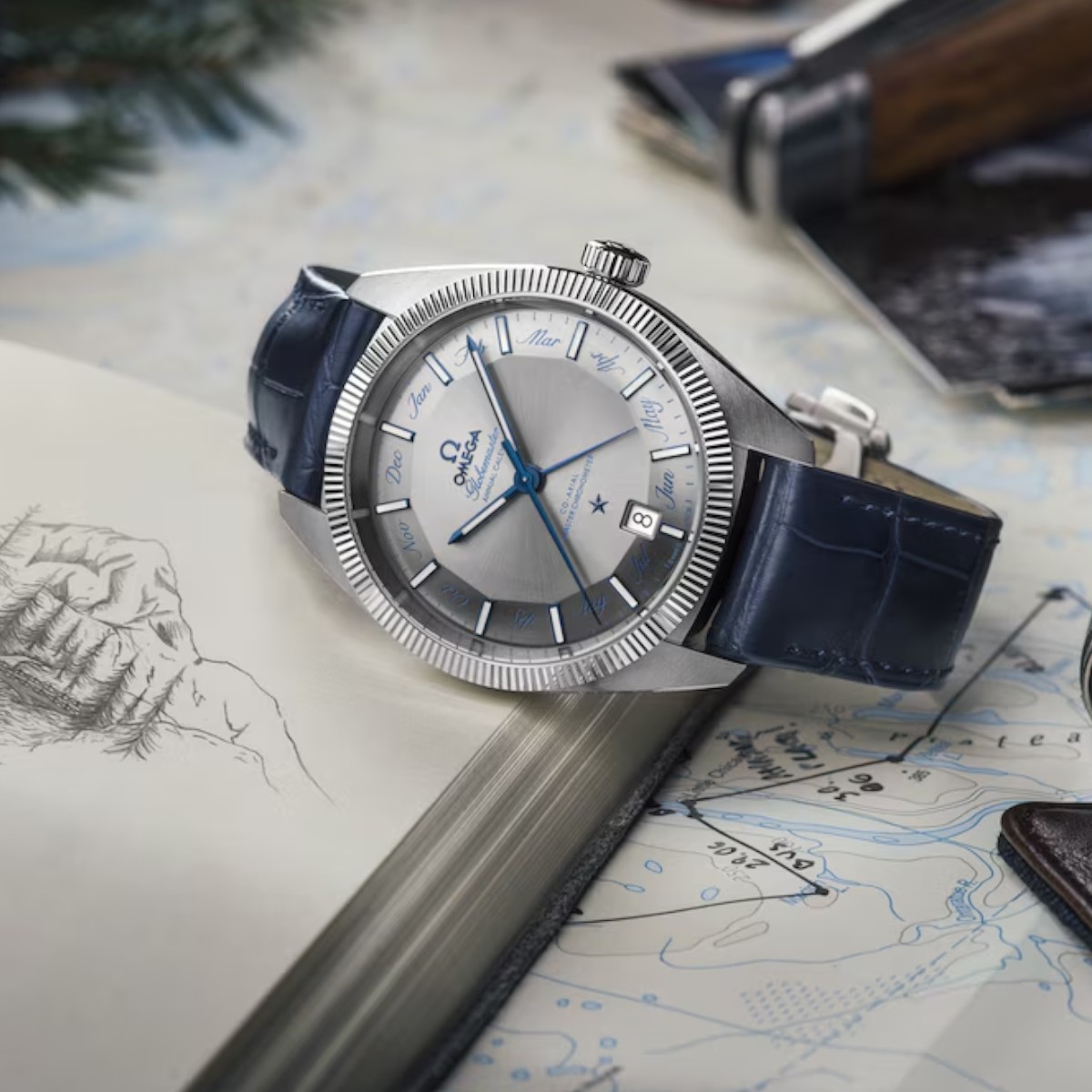 Omega Constellation Globemaster Co-Axial Master Chronometer Annual Calendar 41mm Watch, Grey Dial