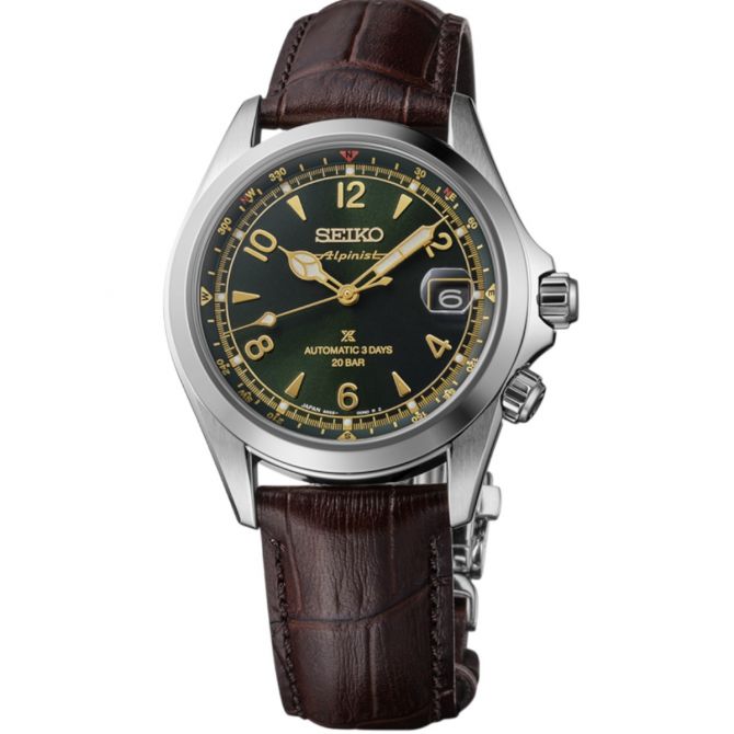 Seiko Prospex Alpinist 39.5mm Men's Watch, Black Dial