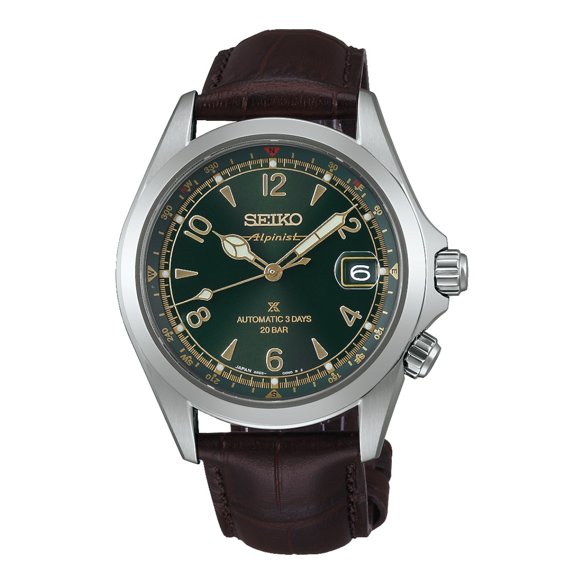 Seiko Prospex Alpinist 39.5mm Men's Watch, Black Dial