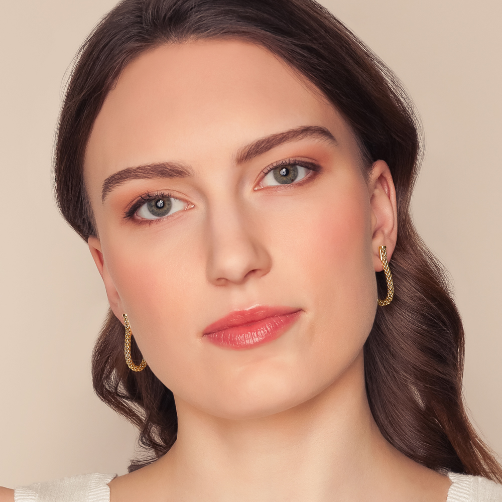 FOPE Flex'It Two Tone Hoop Earrings