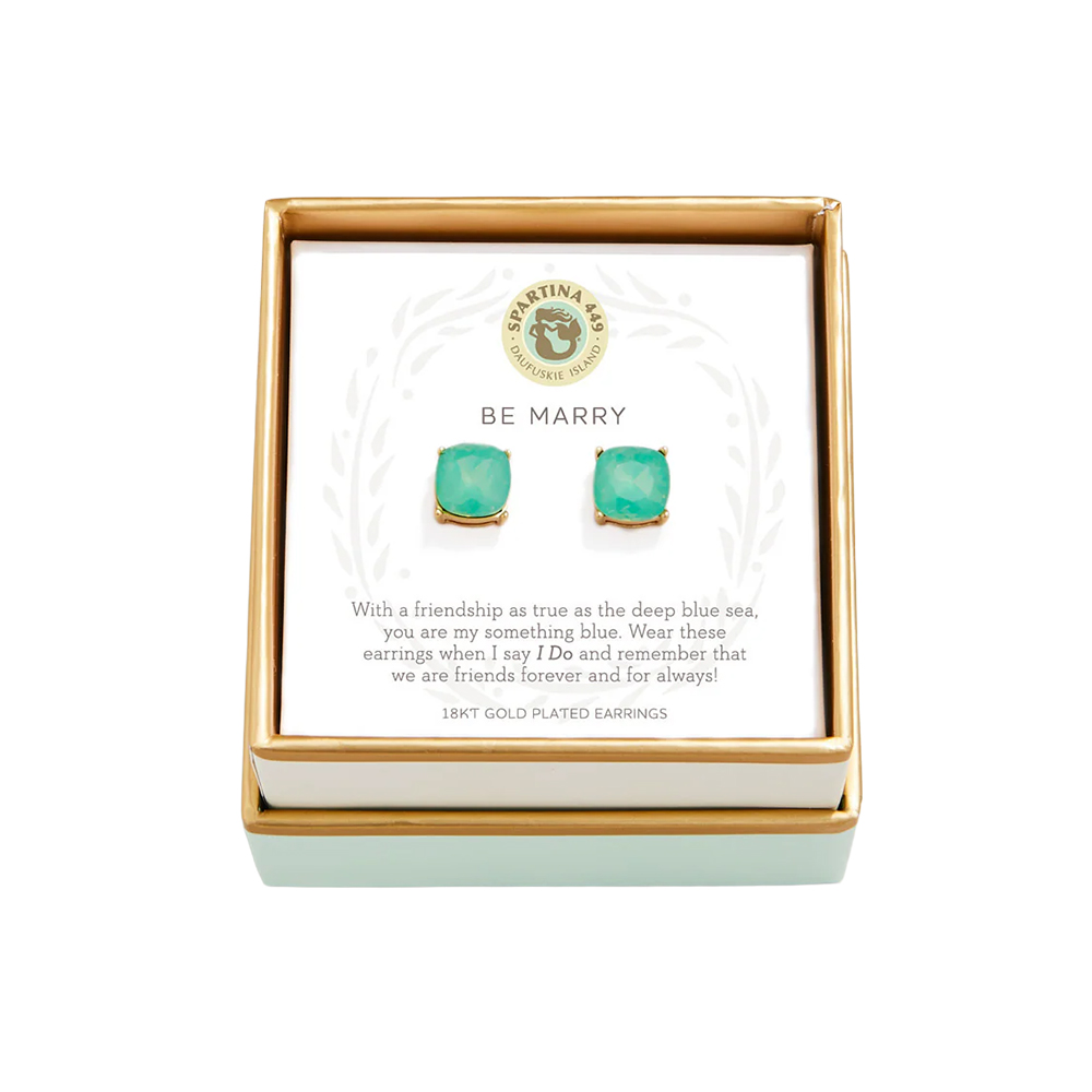 Spartina 449 Sea La Vie Be Marry / Something Blue Stud Earrings