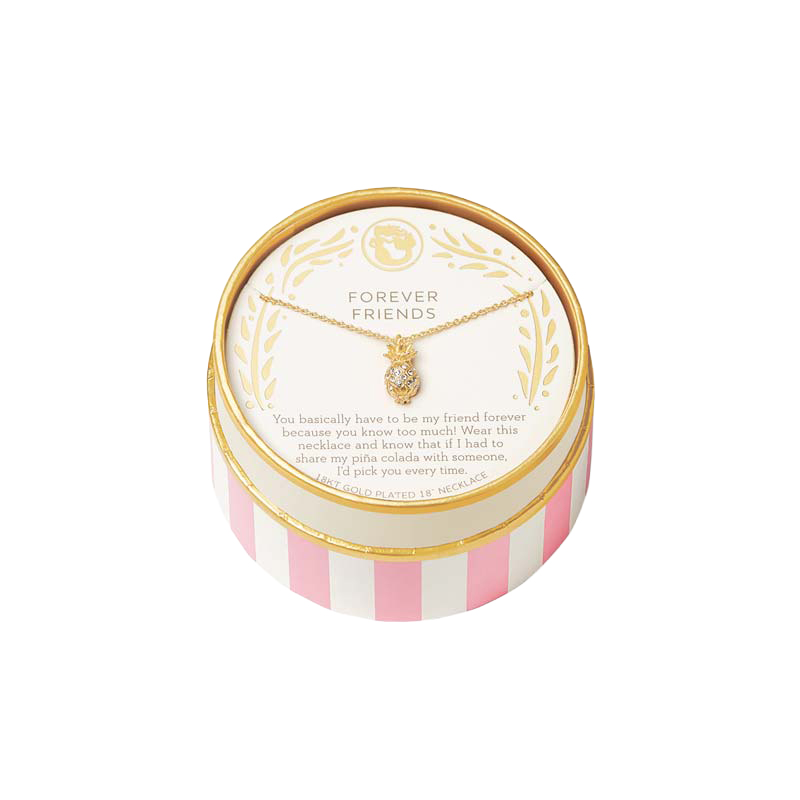 Spartina 449 Forever Friends Pina Colada Gold Tone Necklace, 18