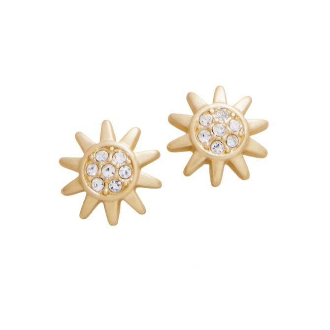 Spartina 449 Sea La Vie Sunshine Stud Earrings, Yellow Gold Plated