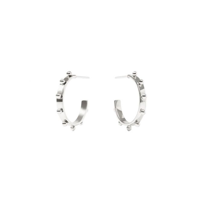 Julie Vos  Silver SoHo Hoop Earrings, Small
