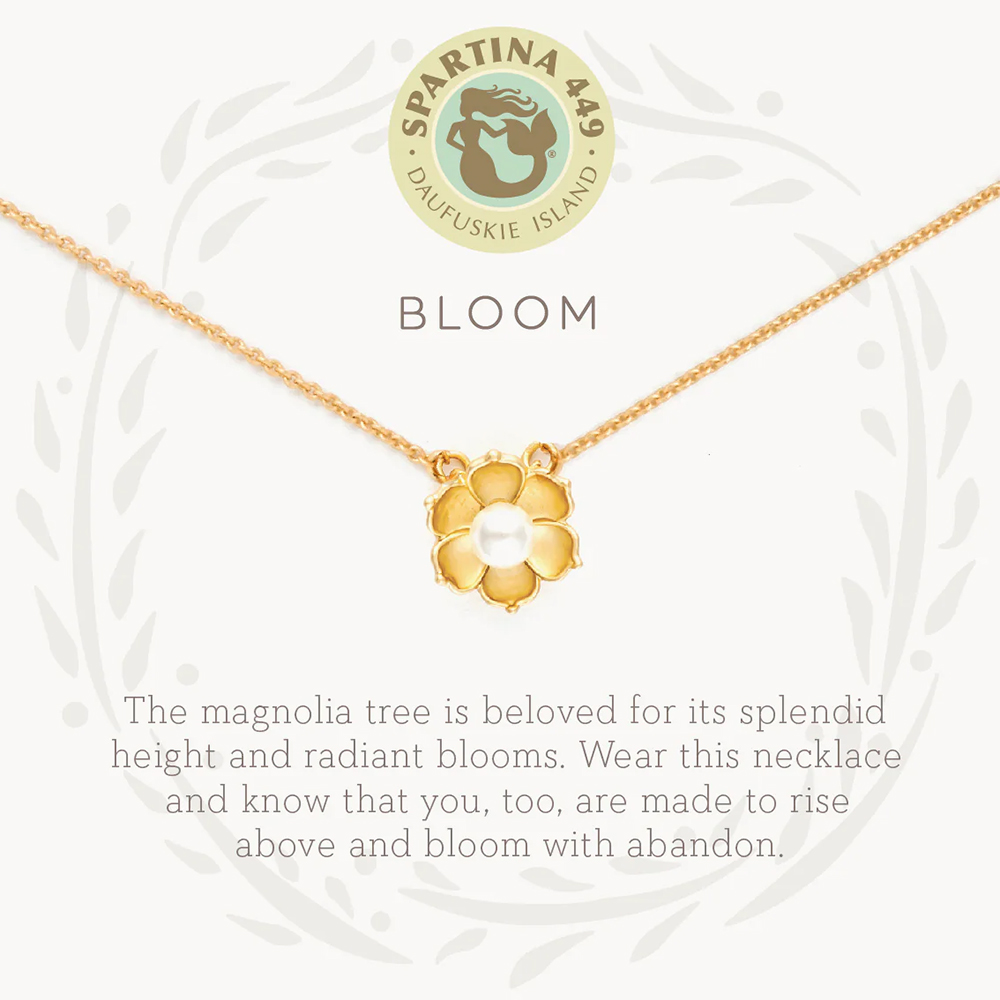 Spartina 449 Sea La Vie Bloom / Magnolia Flower Necklace, 18