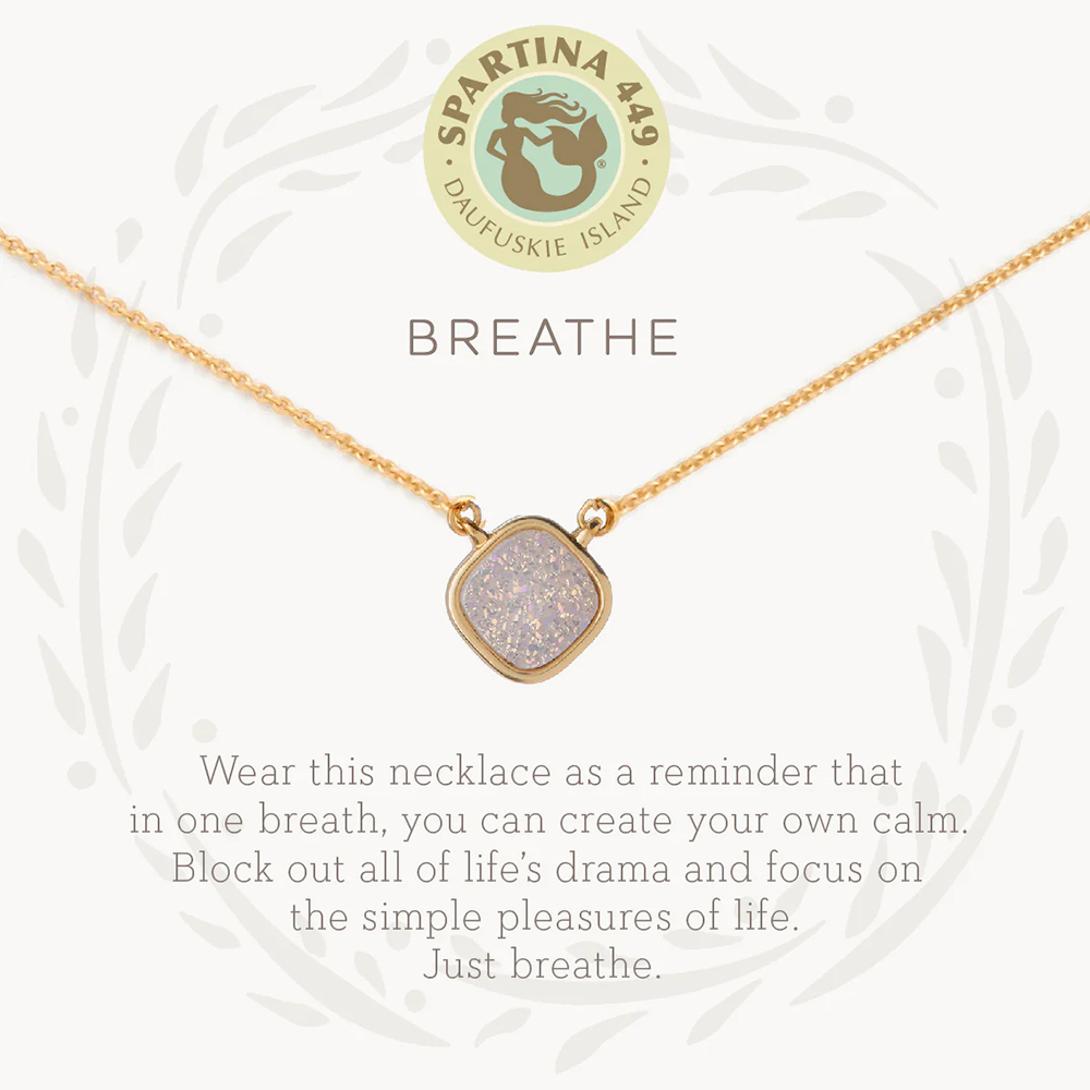 Spartina 449 Cream Druzy Sea La Vie Necklace