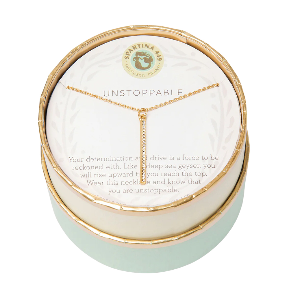 Spartina 449 Sea La Vie Gold Unstoppable Vertical Bar Necklace