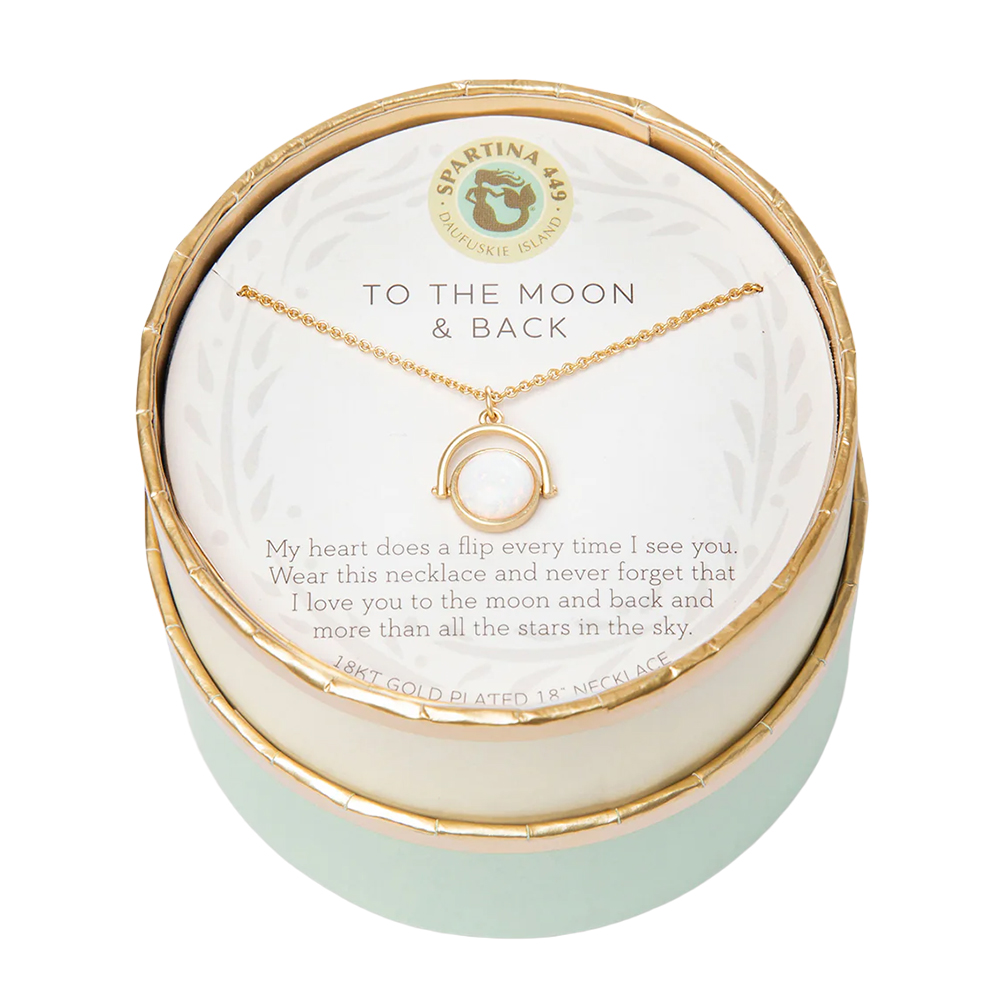 Spartina 449 Sea La Vie To The Moon & Back / Heart Flip Necklace