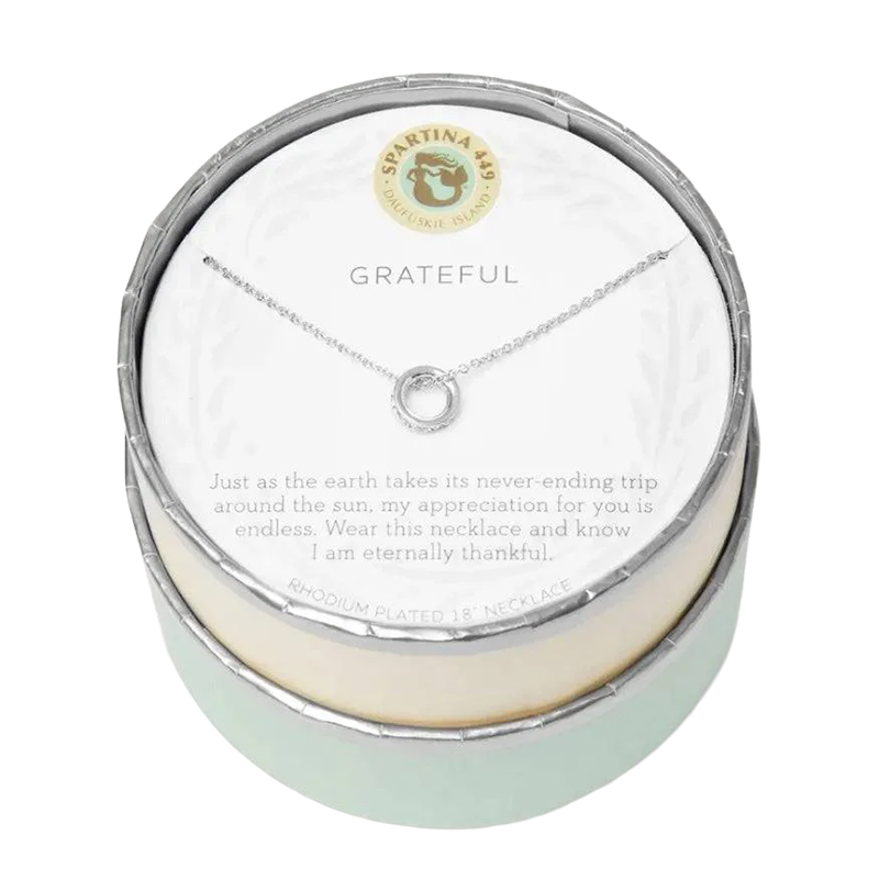 Spartina 449 Sea La Vie Silver Necklace, Grateful