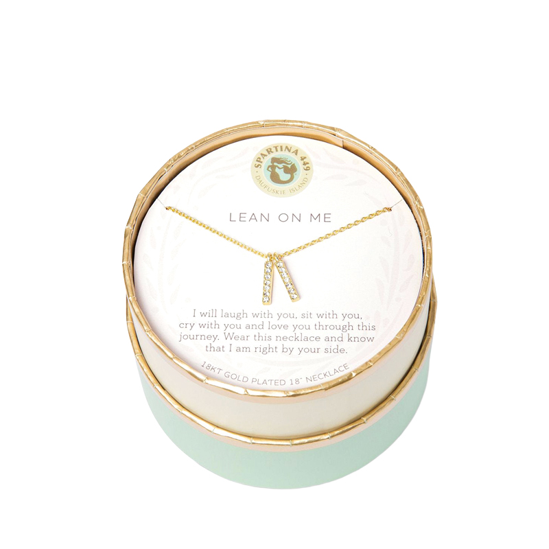 Spartina 449 Sea La Vie Lean On Me Necklace, Gold Tone