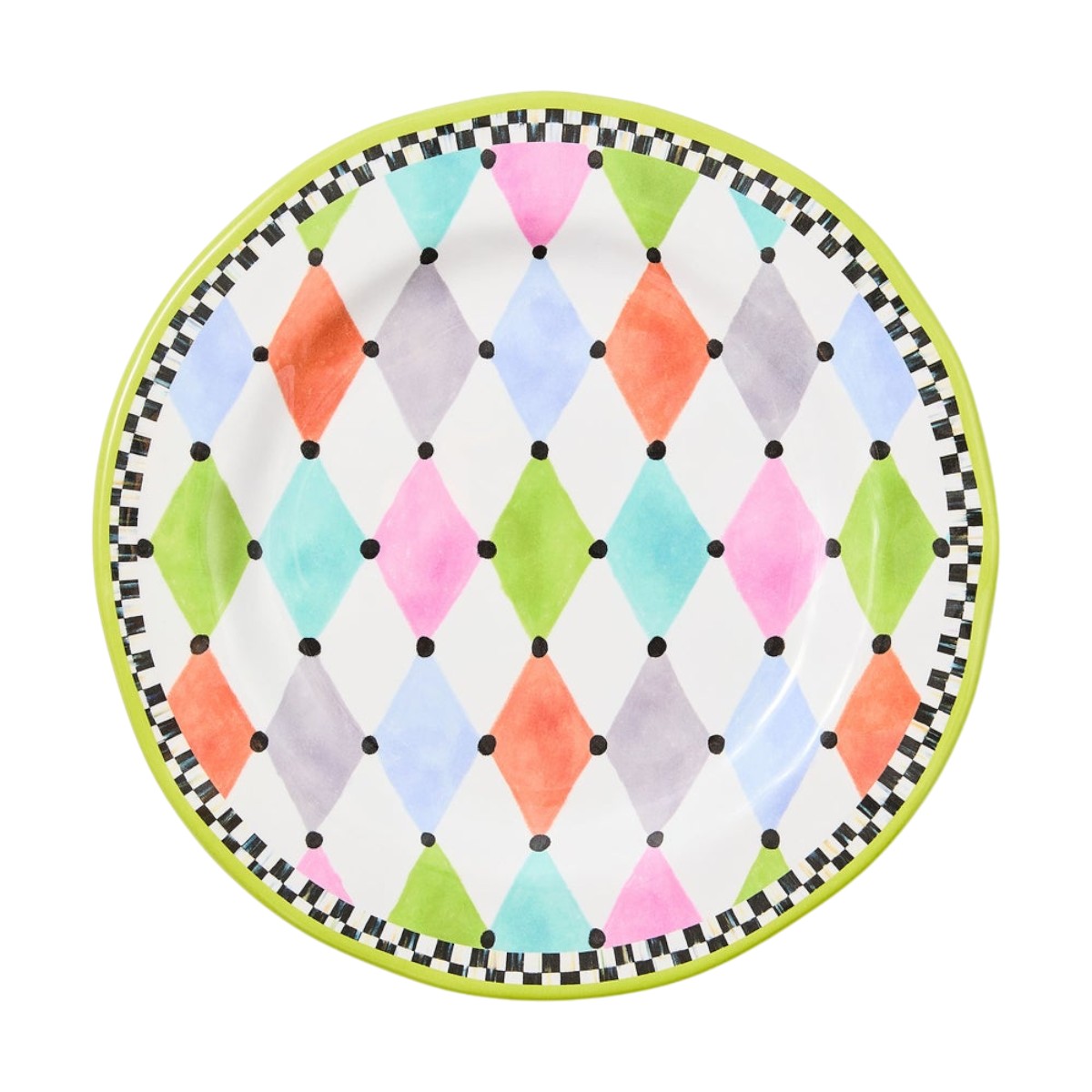 MacKenzie-Childs Palm Springs Melamine Salad Plates, Set of 4
