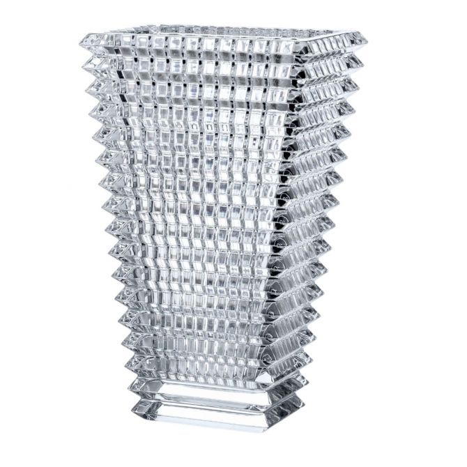 Baccarat Rectangular Eye Vase, Clear, Tall